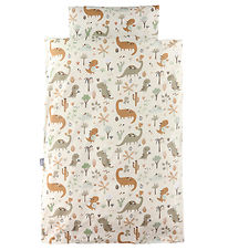Nørgaard Madsens Sengetøj - Baby - Beige m. Dino Nørgaard Madsens Sengetøj - Baby - Beige m. Dino