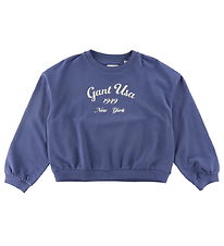 GANT Sweatshirt - Oversized Logo - Washed Blue GANT Sweatshirt - Oversized Logo - Washed Blue