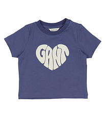 GANT T-shirt - Heart Graphic - Washed Blue GANT T-shirt - Heart Graphic - Washed Blue