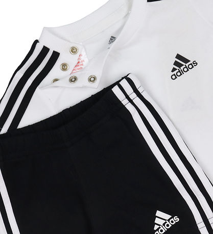 adidas Performance Sæt - T-shirt/Shorts - Hvid/Sort