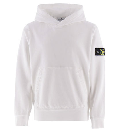 Stone Island Hættetrøje - Hvid Stone Island Hættetrøje - Hvid