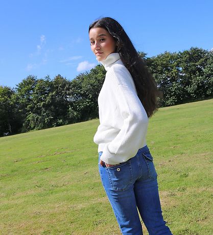 Grunt Bluse - Strik - Rie - Broken White Grunt Bluse - Strik - Rie - Broken White