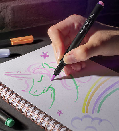 Faber-Castell Tuscher - Black Edition - 6 Stk. - Pastel Faber-Castell Tuscher - Black Edition - 6 Stk. - Pastel