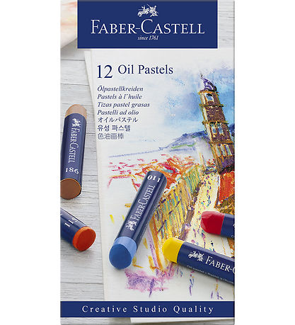 Faber-Castell Fedtfarver - 12 stk Faber-Castell Fedtfarver - 12 stk