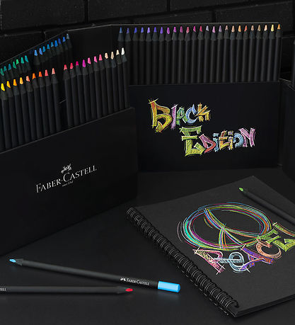 Faber-Castell Farveblyanter - Trekantet - Black Edition - 100 St Faber-Castell Farveblyanter - Trekantet - Black Edition - 100 St