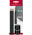 Faber-Castell Blyantsæt - Grip - 5 Dele - Sort Faber-Castell Blyantsæt - Grip - 5 Dele - Sort