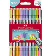 Faber-Castell Tuscher - Dobbelt Tyk/Tynd - 10 stk - Pastel Faber-Castell Tuscher - Dobbelt Tyk/Tynd - 10 stk - Pastel