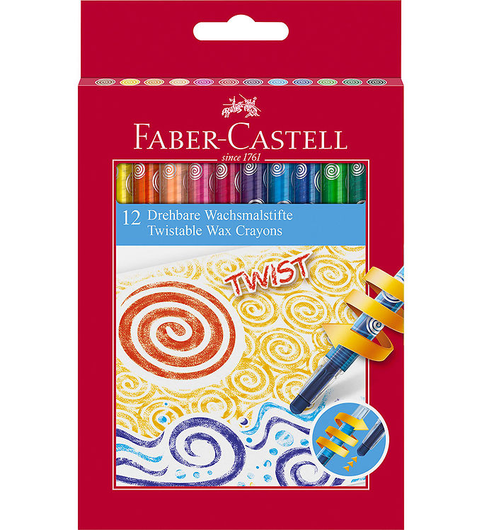 Faber-Castell Farvekridt - Twistable - 12 stk