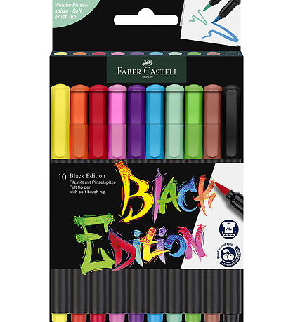 Faber-Castell Tuscher - Black Edition - 10 stk. Faber-Castell Tuscher - Black Edition - 10 stk.