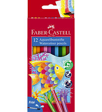 Faber-Castell Farveblyanter - Akvarel - 12 stk + 1 Pensel Faber-Castell Farveblyanter - Akvarel - 12 stk + 1 Pensel
