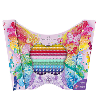 Faber-Castell Farveblyanter - Trekantet - Grip Sommerfugl - 20 s Faber-Castell Farveblyanter - Trekantet - Grip Sommerfugl - 20 s