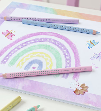 Faber-Castell Farveblyanter - Trekantet - Jumbo Grip - 5 stk. - 