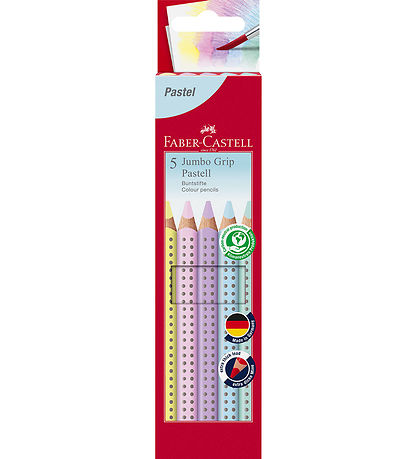 Faber-Castell Farveblyanter - Trekantet - Jumbo Grip - 5 stk. - 