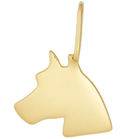 Pendentif à Collier Design Letters - Cheval - Plaqué or 18 carat