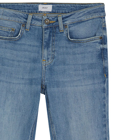 Grunt Jeans - Alabama Low Flare - Blå