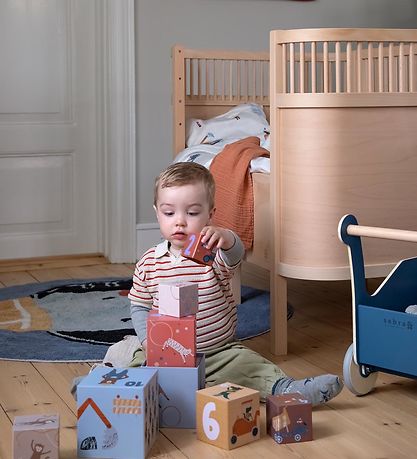 Sebra Seng - Baby/Junior - Wooden Edition