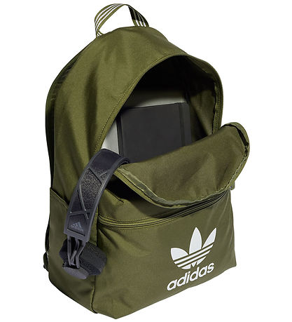 adidas Originals Backpack - Adicolor - Army Green w. White