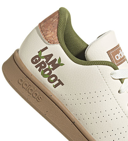 adidas Performance Sko - Advantage Groot K - Creme/Grøn m. Print