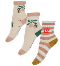 Liewood Strømper - Silas - 3-pak - Peach Sea Shell Mix Liewood Strømper - Silas - 3-pak - Peach Sea Shell Mix