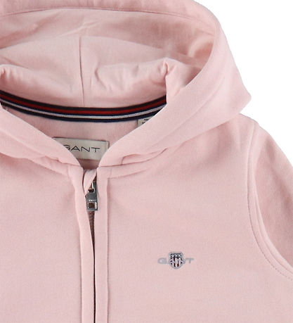 GANT Cardigan - Shield Zip - Crystal Pink GANT Cardigan - Shield Zip - Crystal Pink