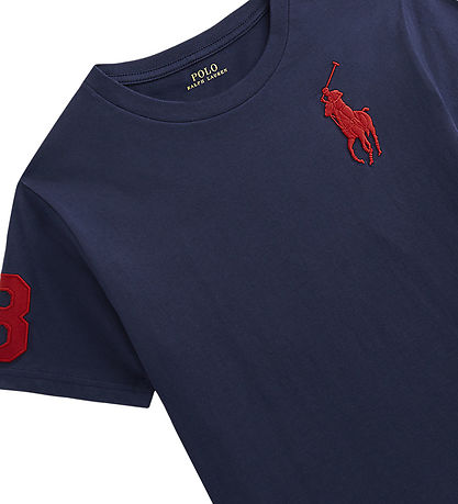 Polo Ralph Lauren T-shirt - Refined Navy m. Rød Polo Ralph Lauren T-shirt - Refined Navy m. Rød