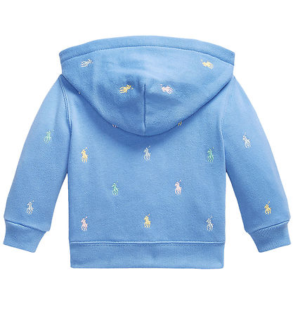 Polo Ralph Lauren Cardigan - Harbor Island Blue m. Logoer Polo Ralph Lauren Cardigan - Harbor Island Blue m. Logoer