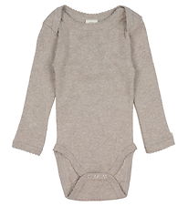 SmallstuffBody l/æ - Nature Melange m. Hulmønster SmallstuffBody l/æ - Nature Melange m. Hulmønster
