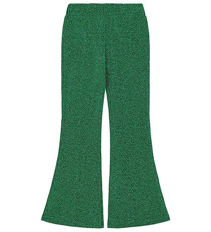 The New Bukser - TnJidalou - Flared Pants - Bright Green Glitter The New Bukser - TnJidalou - Flared Pants - Bright Green Glitter