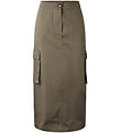 Hound Nederdel - Long Cargo Skirt - Army Green Hound Nederdel - Long Cargo Skirt - Army Green