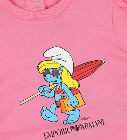 Emporio Armani Kjole - Lyserød m. Smølfine