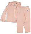Emporio Armani Cardigan/Bukser - Rosa m. Logostribe Emporio Armani Cardigan/Bukser - Rosa m. Logostribe