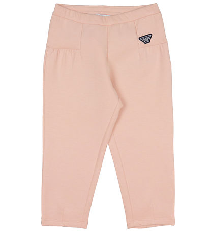 Emporio Armani Cardigan/Bukser - Rosa m. Logostribe Emporio Armani Cardigan/Bukser - Rosa m. Logostribe