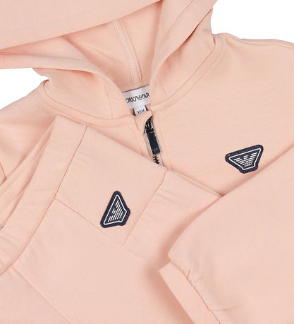 Emporio Armani Cardigan/Bukser - Rosa m. Logostribe