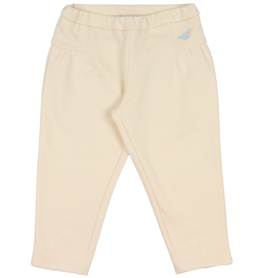 Emporio Armani Joggingbroek - Perkamenten - Emporio Armani - 12 mnd - Joggingbroeken