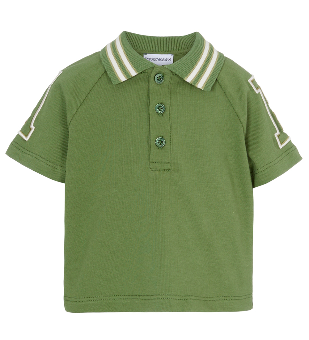 Emporio Armani Polo - Grünkohl m. Weiß - Emporio Armani - 7 Jahre (122) - Polos