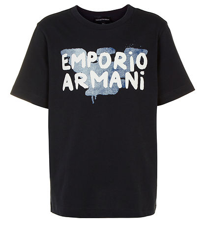 Emporio Armani T-shirts - 3-pak - Blå/Hvid/Navy m. print