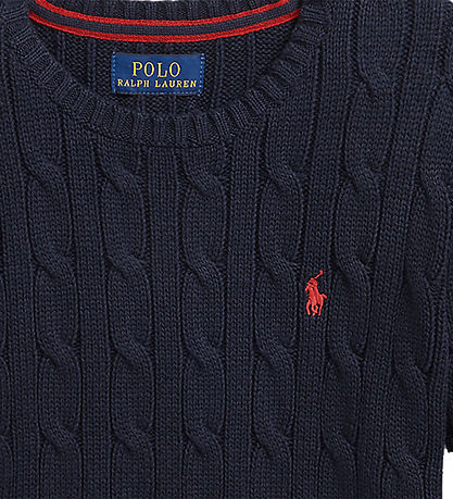 Polo Ralph Lauren Bluse - Strik - Navy Polo Ralph Lauren Bluse - Strik - Navy