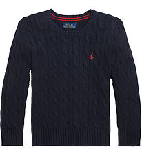 Polo Ralph Lauren Bluse - Strik - Navy Polo Ralph Lauren Bluse - Strik - Navy