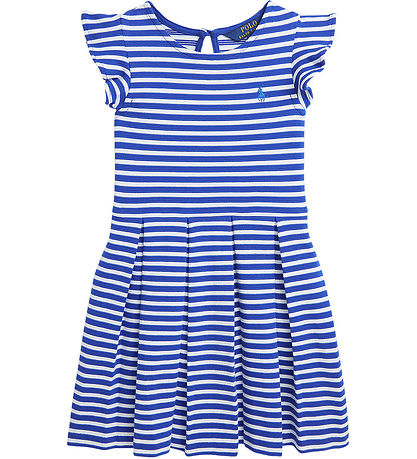 Polo Ralph Lauren Kjole - Blå/Hvidstribet Polo Ralph Lauren Kjole - Blå/Hvidstribet
