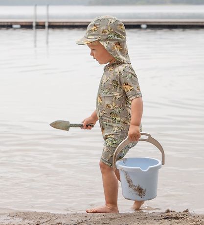 Hust and Claire Badeheldragt - Makki - UV50+ - Seagrass m. Print