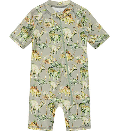 Hust and Claire Badeheldragt - Makki - UV50+ - Seagrass m. Print