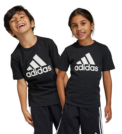 adidas Performance T-shirt - LK BL CO TEE - Sort/Hvid adidas Performance T-shirt - LK BL CO TEE - Sort/Hvid