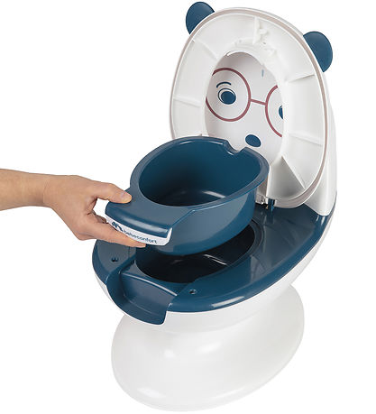Bebeconfort Toilet - Mini - Hvid/Blå m. Bjørn