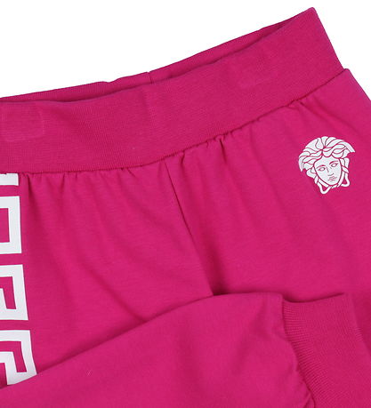 Versace Sweatpants - Fuchsia m. Hvid Versace Sweatpants - Fuchsia m. Hvid