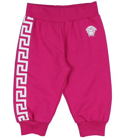 Versace Sweatpants - Fuchsia m. Hvid Versace Sweatpants - Fuchsia m. Hvid
