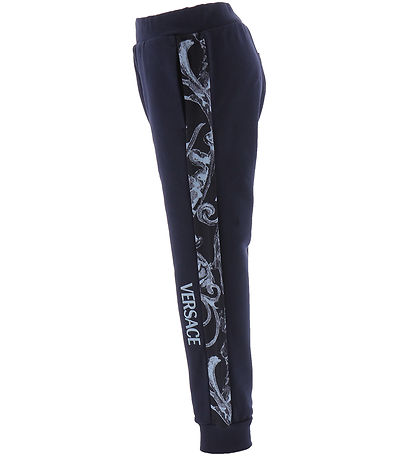 Versace Sweatpants - Navy m. Lyseblå Versace Sweatpants - Navy m. Lyseblå
