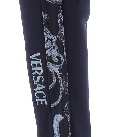 Versace Sweatpants - Navy m. Lyseblå Versace Sweatpants - Navy m. Lyseblå