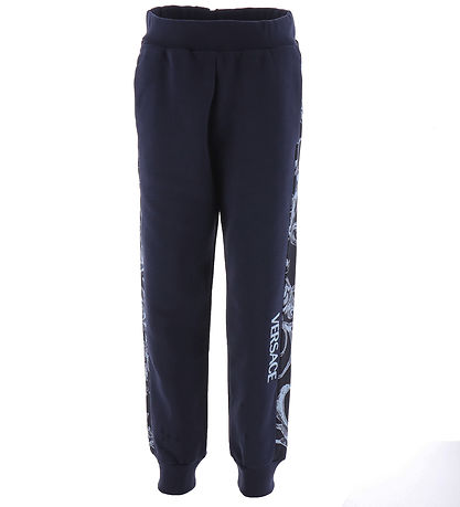 Versace Sweatpants - Navy m. Lyseblå Versace Sweatpants - Navy m. Lyseblå