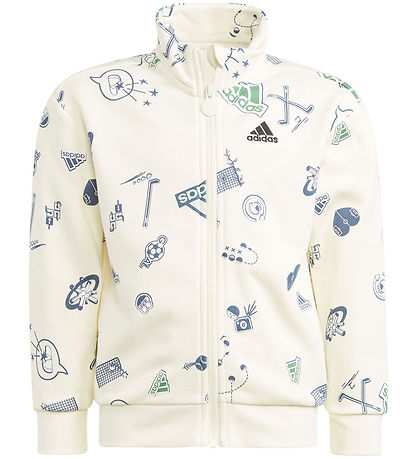 adidas Performance Sweatsæt - LK BLUV TS - Hvid/Grøn
