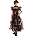 Rubies Udklædning - Wednesday Addams Deluxe Rave'N Dress